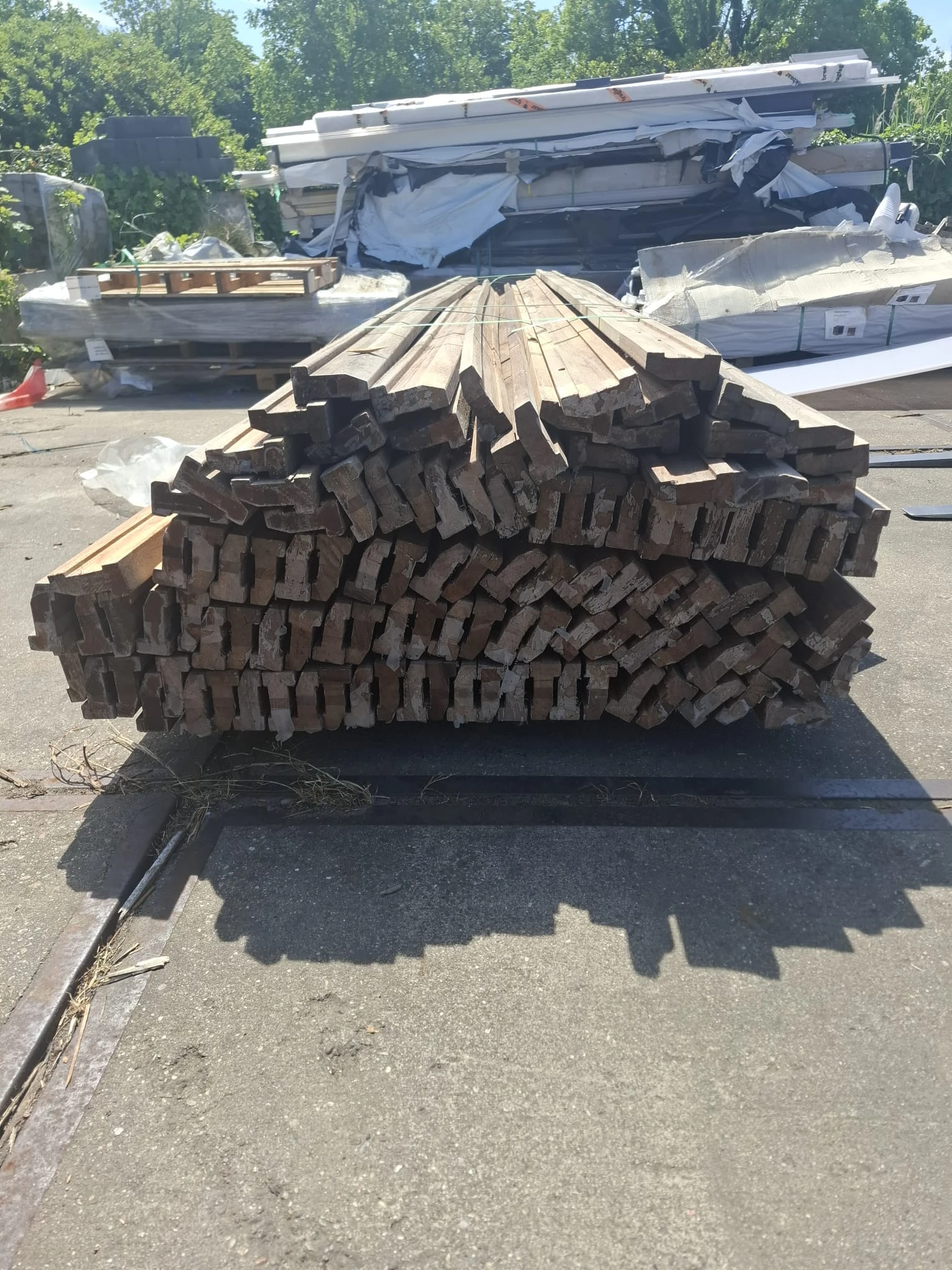 Hardhout Funderingsbalk, 1 stuk  - Lengte 300 cm - Afbeelding 2